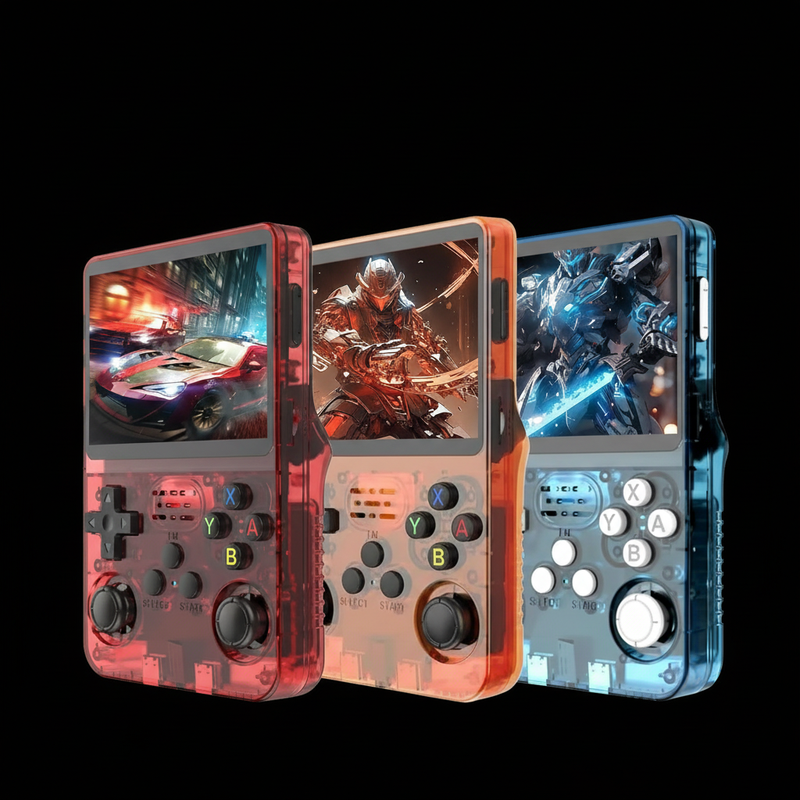 RetroX Portable Retro Gaming Console - 3.5 inch IPS HD Screen, 128GB, 15+ Systems